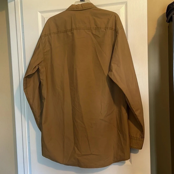 RedHead men’s tan long sleeve button down shirt size large tall - Picture 6 of 7